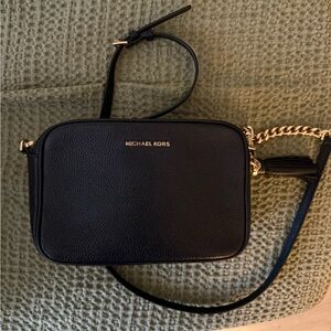 Michael Kors black and gold purse